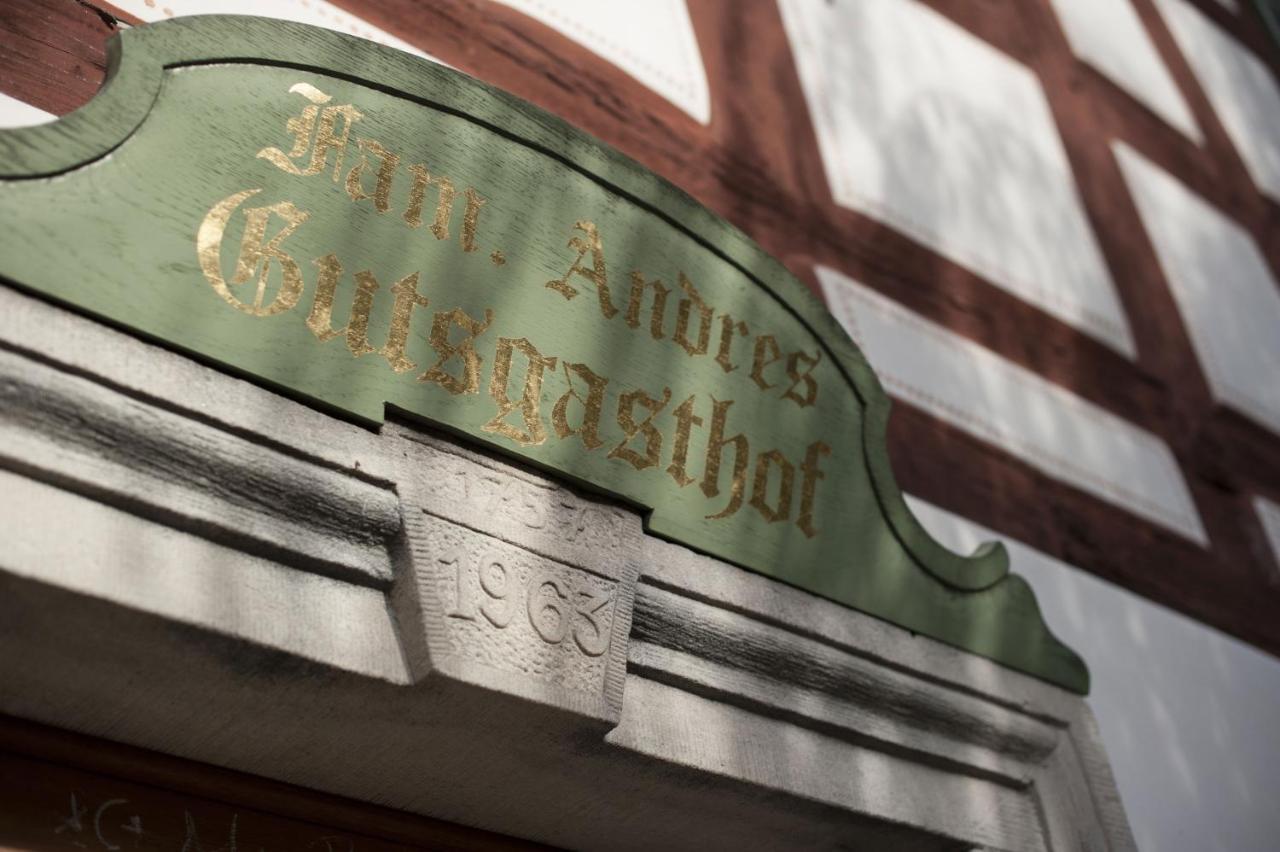 Gutshof Andres Hotel Kirchlauter Bagian luar foto