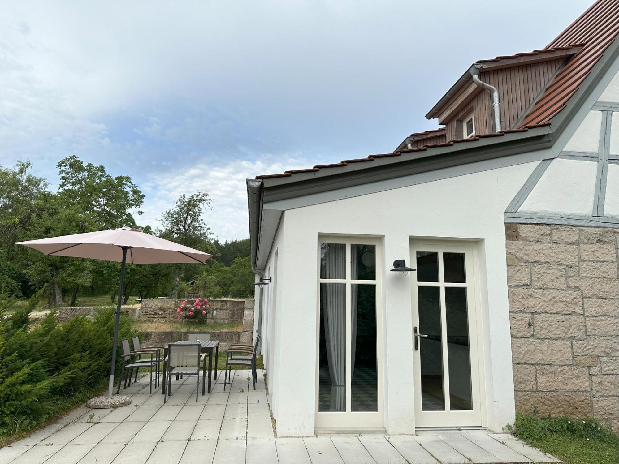 Gutshof Andres Hotel Kirchlauter Bagian luar foto